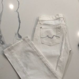 White seventh jeans